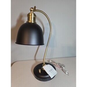Better home and Gardens 18" Black and Gold Desk Lamp, Modern Design